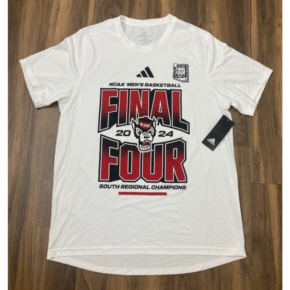 NEW Adidas NCSU NC State Wolfpack Basketball Final Four graphic t-shirt, M - Picture 1 of 5